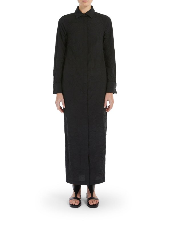 The Best Shops Max Mara: shirts - Cotton Canvas Chemisier Dress