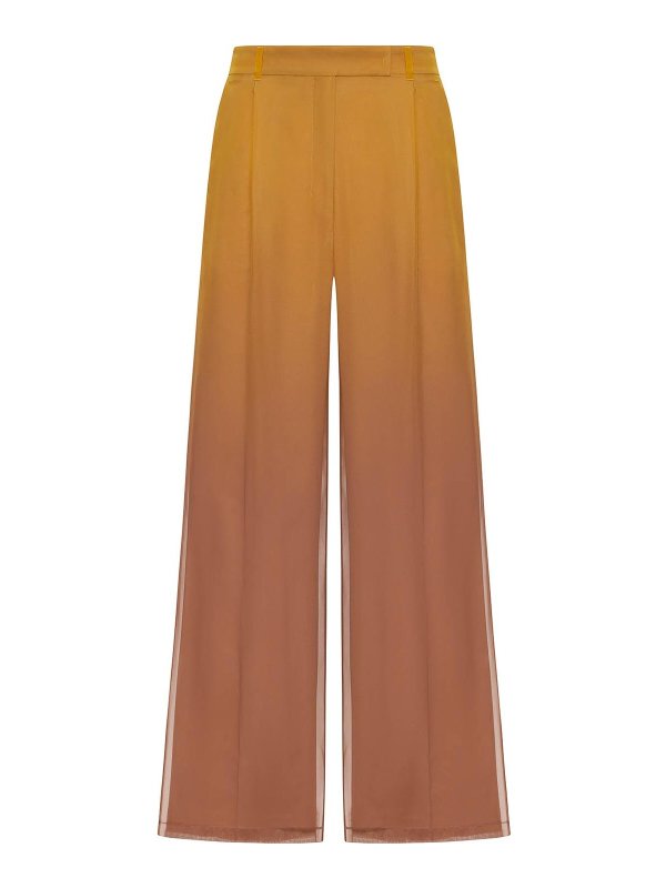 Max Mara: Pantalones casual - Pantalón Casual - Metálico