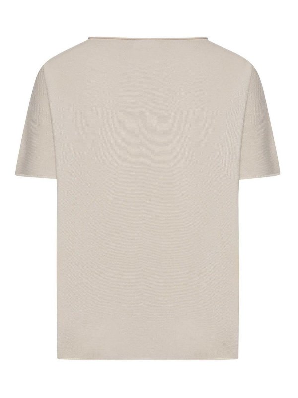 GRAN SASSO: crew necks online - Cotton Sweater With Wide Neckline