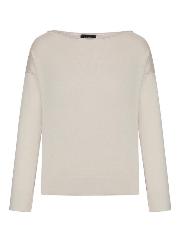 GRAN SASSO: crew necks - Cotton Sweater With Boat Neck