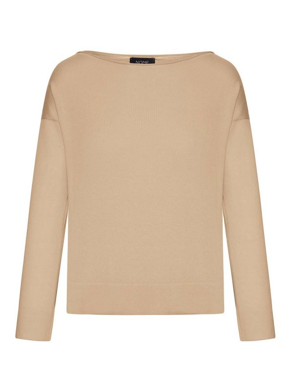 GRAN SASSO: Strickpullover mit Rundhalsausschnitt - Rundhalspullover - Nude