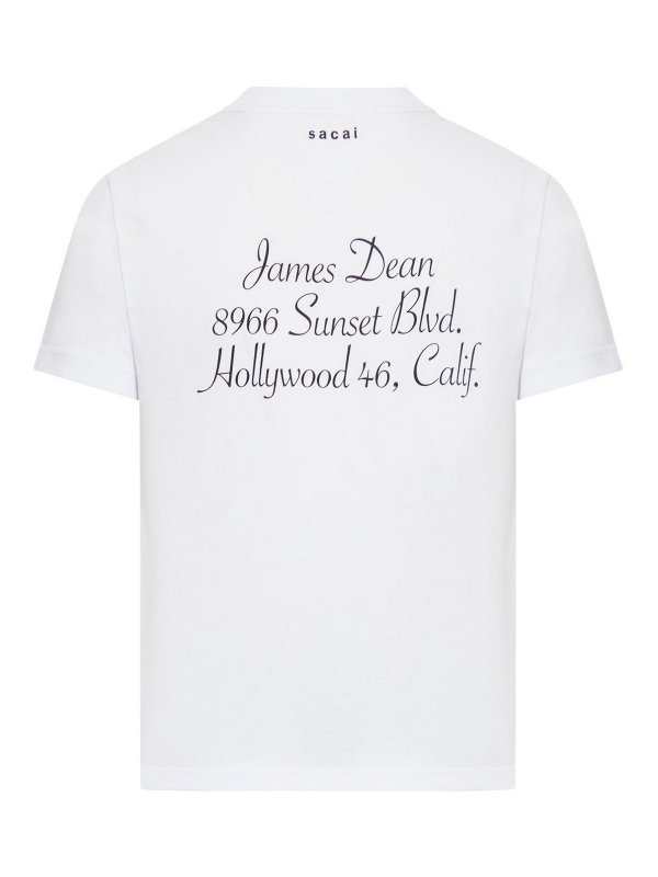 Sacai: T-shirts online - T-Shirt - Blanc