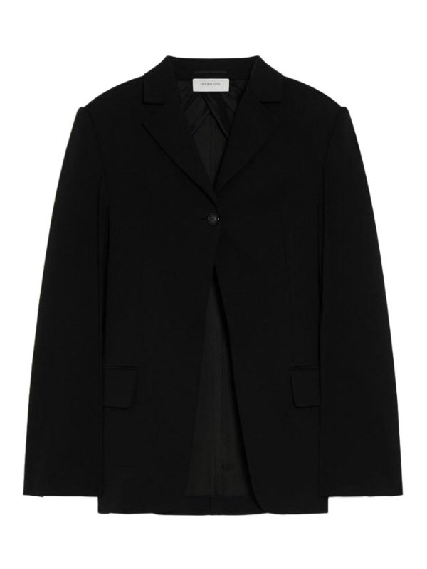 SPORTMAX: Blazer - Blazer - Negro