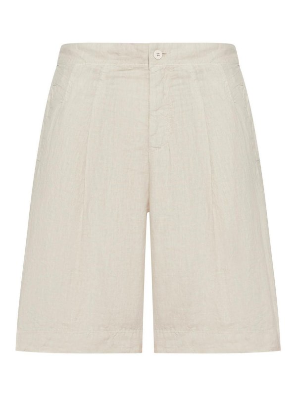 TRANSIT: pantaloni shorts - Bermuda in lino