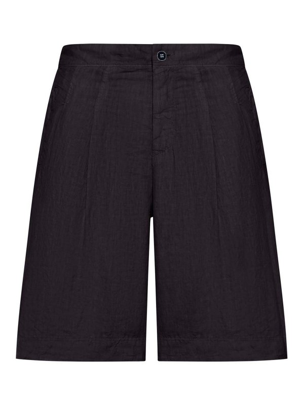 TRANSIT: Trousers Shorts - Linen Bermuda Shorts