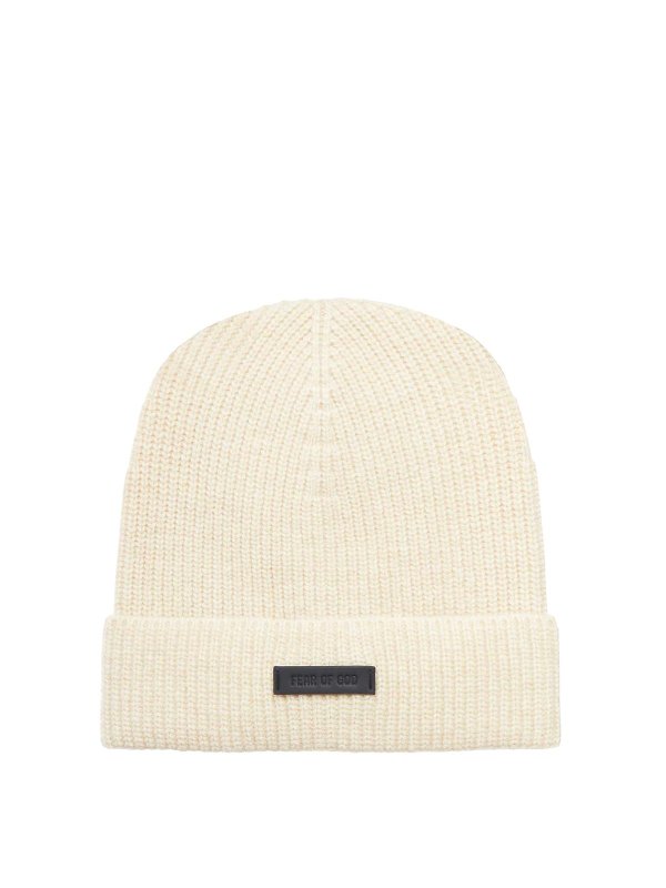 FEAR OF GOD: hats & caps - Knitted Hat With Logo