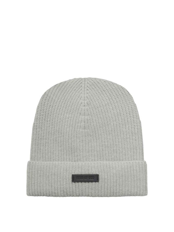 FEAR OF GOD: hats & caps - Knitted Hat With Logo