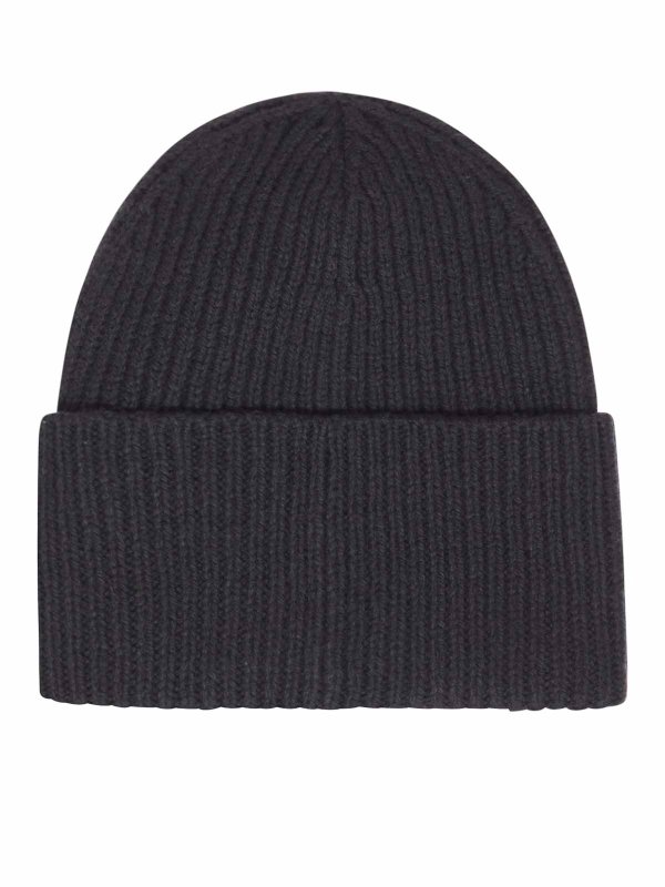 Sacai: cappelli online - Cappello lavorato a maglia di lana