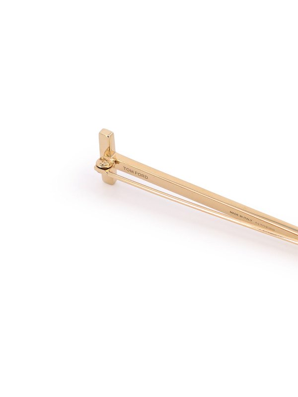 The Best Shops TOM FORD: Brooches - Silver T-Shaped Brooch