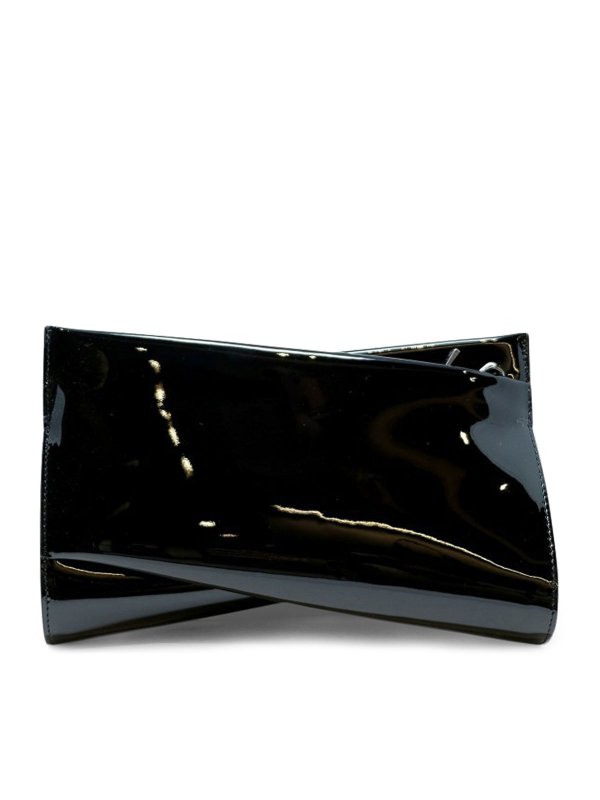 The Best Shops CHRISTIAN LOUBOUTIN: clutches - Patent Loubitwist Clutch Bag
