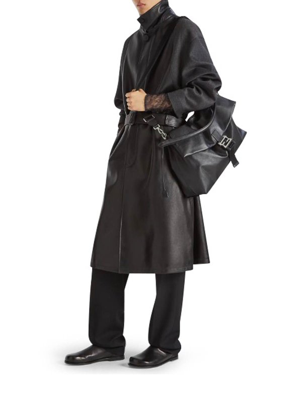 FENDI: shoulder bags online - Flux Maxi Messenger Leather Bag