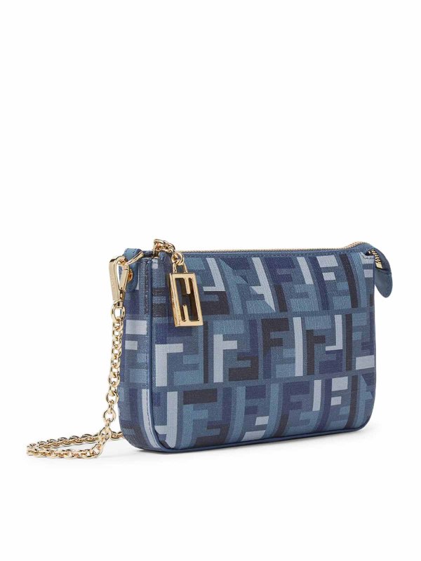 FENDI: cross body bags online - Pouch With Fabric Chain