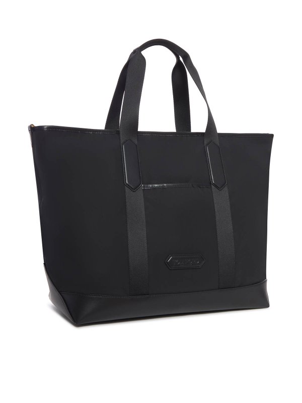 TOM FORD: totes bags online - Nylon And Leather Tote Bag