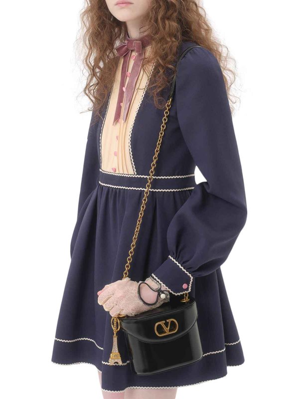 The Best Shops VALENTINO GARAVANI: Bucket bags - Vanity Bag Vain In Polished Calfskin