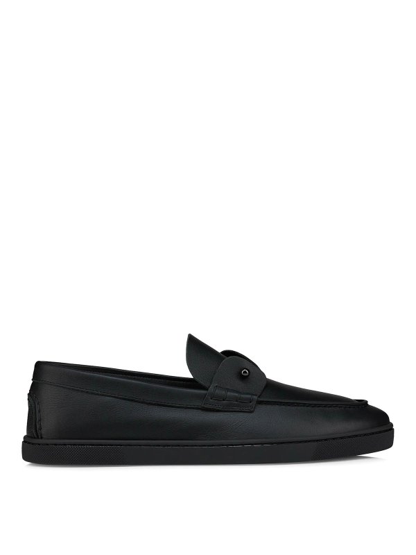 CHRISTIAN LOUBOUTIN: Loafers & Slippers - Chambeliboat Leather Loafers