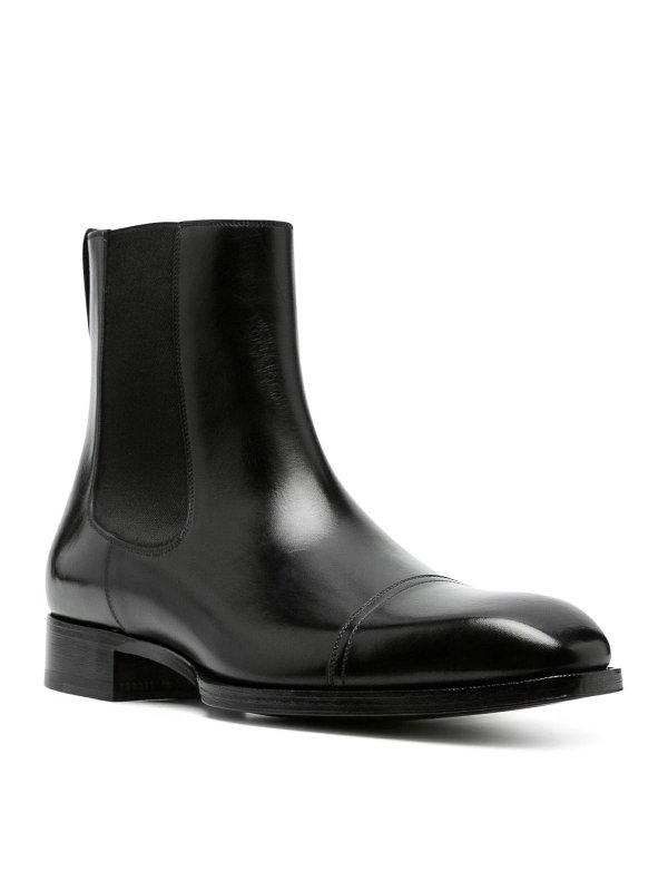 The Best Shops TOM FORD: ankle boots - Elkan Leather Chelsea Boot