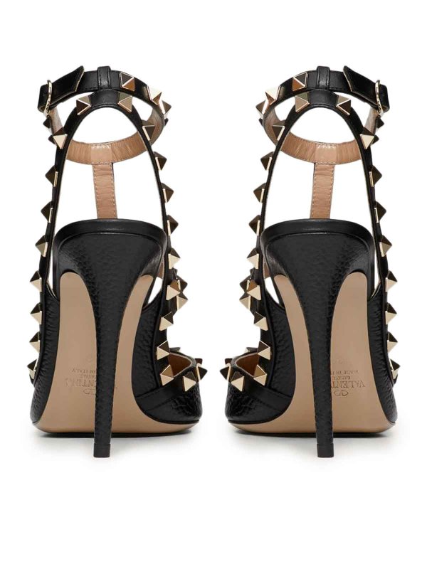 Rockstud Garnet Calfskin Straps Pumps 100Mm Replica 
online: VALENTINO GARAVANI
