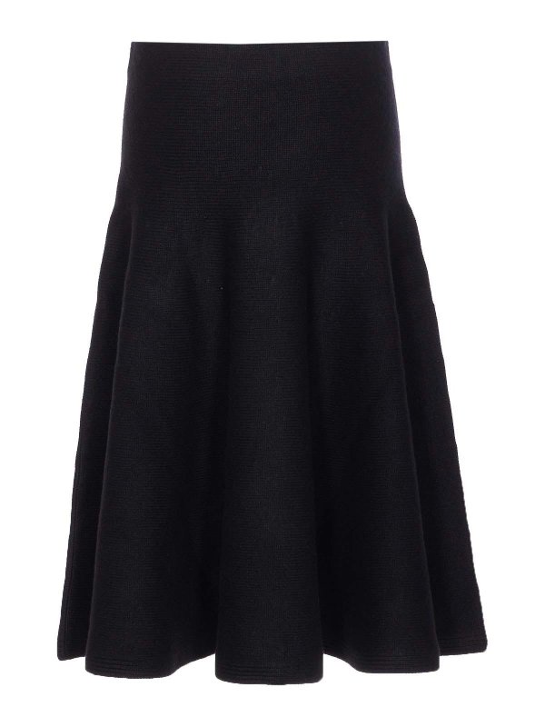 Alaïa: flared jeans online - Black A-Line Skirt