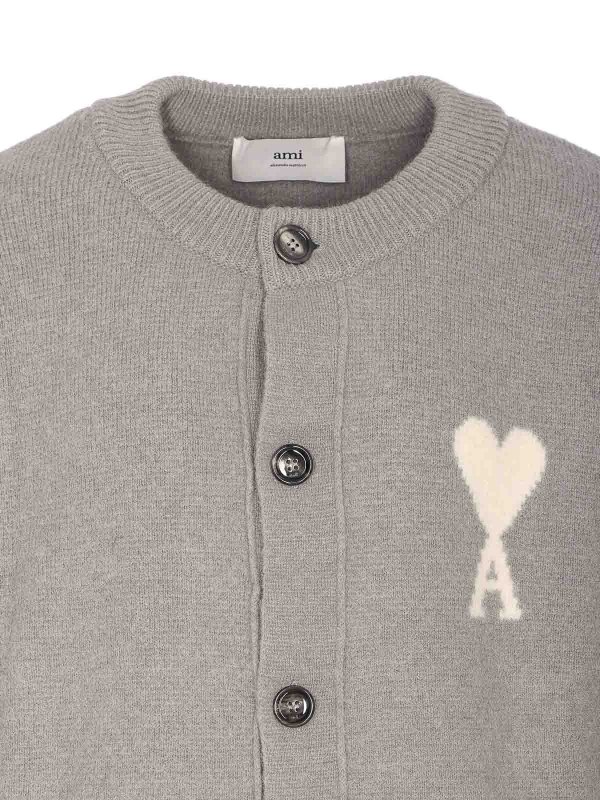Cárdigan - Gris shop online: AMI PARIS