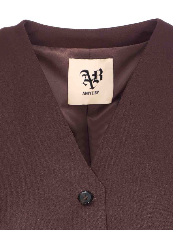 ベスト - ブラウン shop online: ANIYE BY