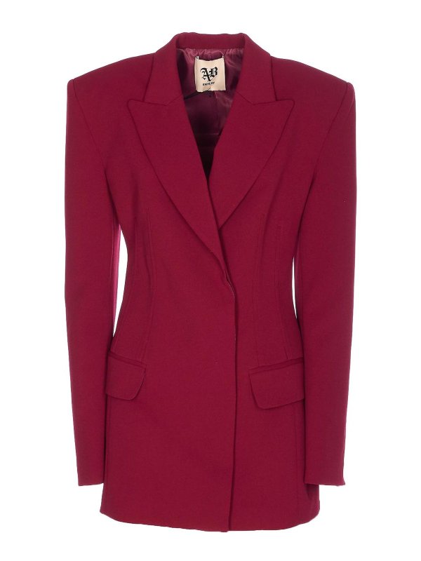 ANIYE BY: abiti corti - Abito giacca Borgogna Terra di Siena