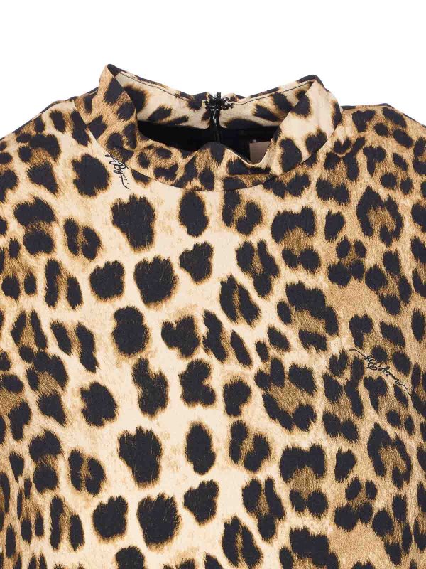 クルーネック - ブラウン shop online: ANIYE BY