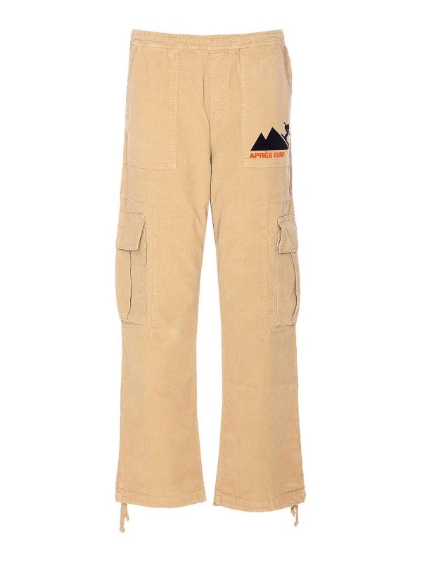 APRES SURF: Pantalons casual - Pantalons Décontractés - Beige