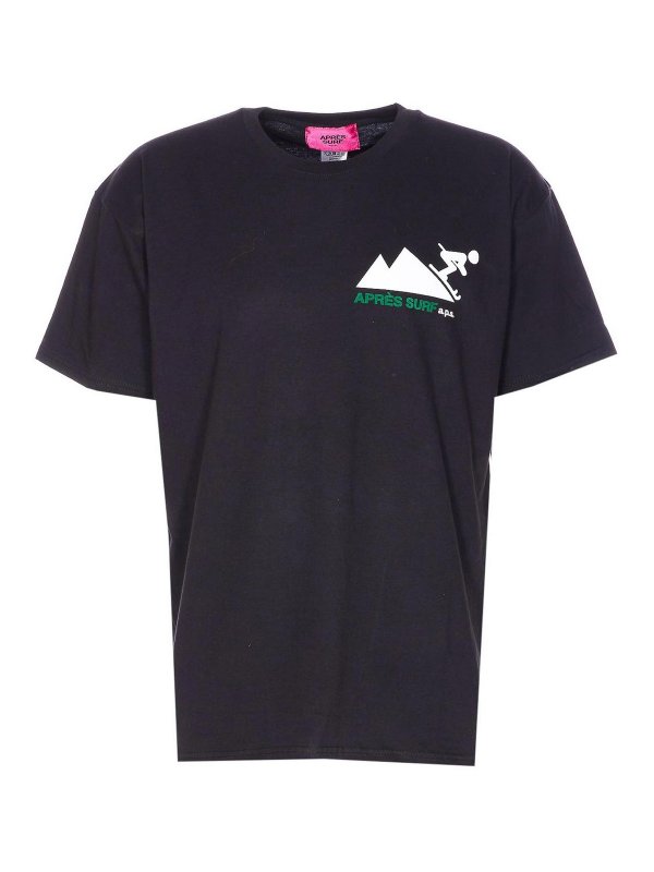 APRES SURF: crew necks - Black Trafoi T-Shirt