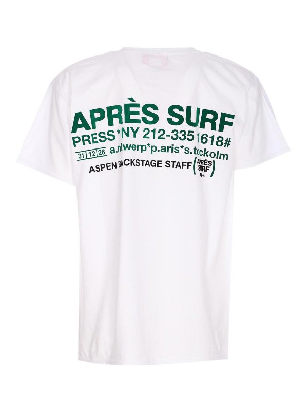 The Best Shops APRES SURF: crew necks - White Trafoi T-Shirt
