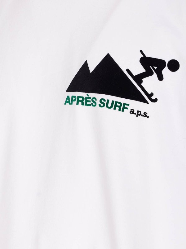 White Trafoi T-Shirt shop online: APRES SURF