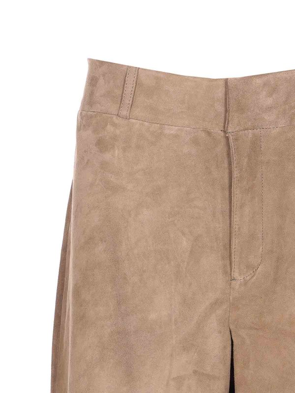 レザーパンツ - ベージュ shop online: ARMA