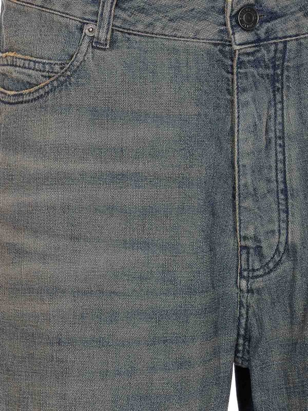 Navy Green Relaxed Fit Pants shop online: BALENCIAGA