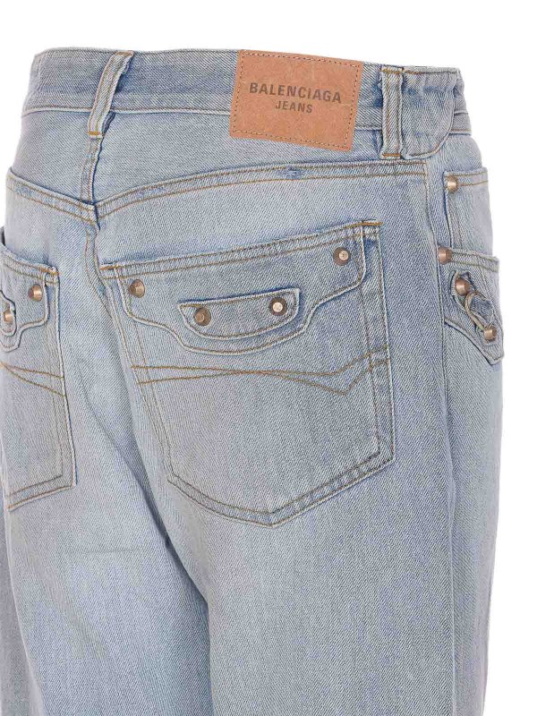 The Best Shops BALENCIAGA: straight leg jeans - Denim City Straight Jeans