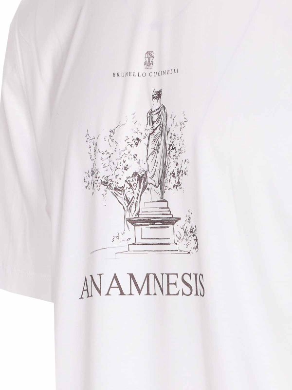 The Best Shops BRUNELLO CUCINELLI: crew necks - Anamnesis Logo T-Shirt