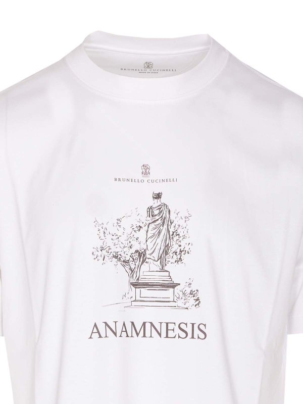 Anamnesis Logo T-Shirt shop online: BRUNELLO CUCINELLI