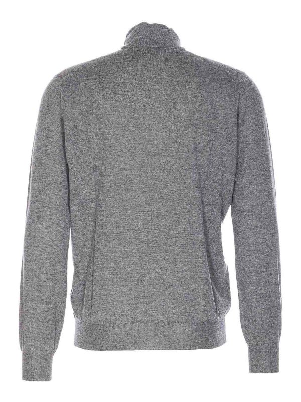 BRUNELLO CUCINELLI: Cuellos altos y polos online - Suéter Con Cuello Alto - Gris