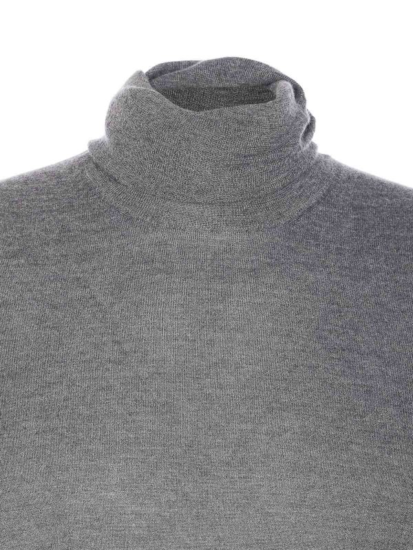 Suéter Con Cuello Alto - Gris shop online: BRUNELLO CUCINELLI