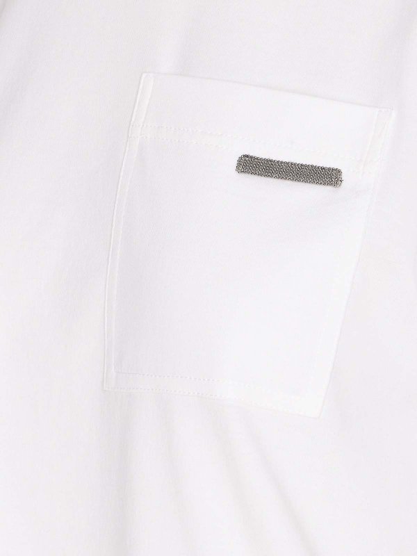 The Best Shops BRUNELLO CUCINELLI: crew necks - Monile Logo T-Shirt