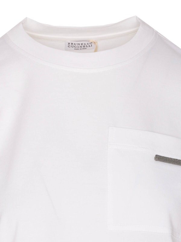 Monile Logo T-Shirt shop online: BRUNELLO CUCINELLI