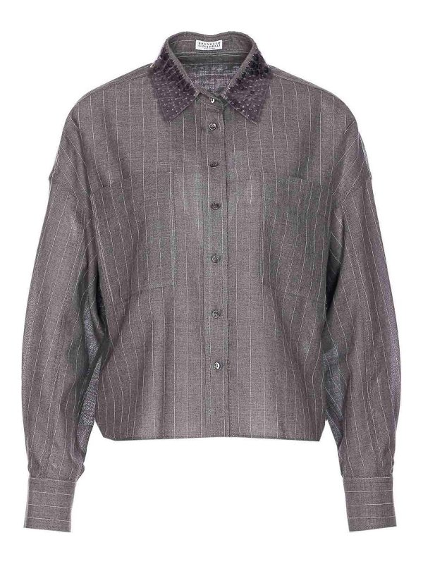 BRUNELLO CUCINELLI: shirts - Striped Shirt