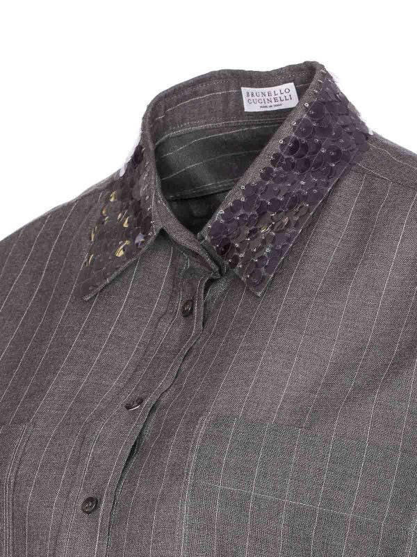 The Best Shops BRUNELLO CUCINELLI: shirts - Striped Shirt