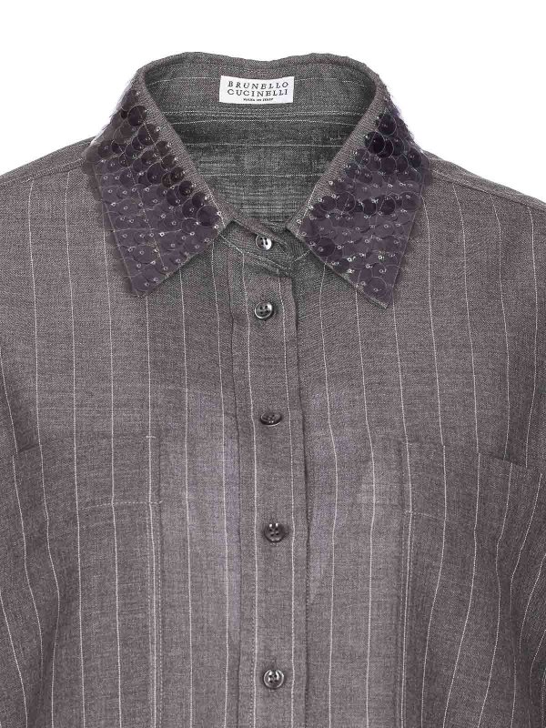 Striped Shirt shop online: BRUNELLO CUCINELLI