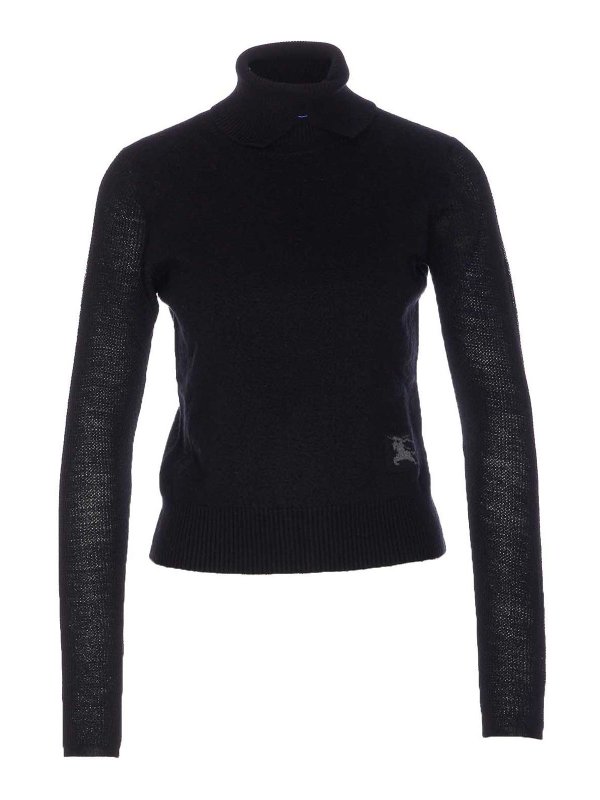 BURBERRY: Rollkragenpullover  und Polo-Ausschnitt - Rollkragenpullover - Schwarz