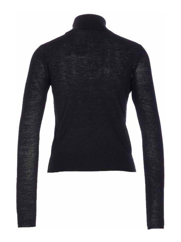 BURBERRY: Rollkragenpullover  und Polo-Ausschnitt online - Rollkragenpullover - Schwarz