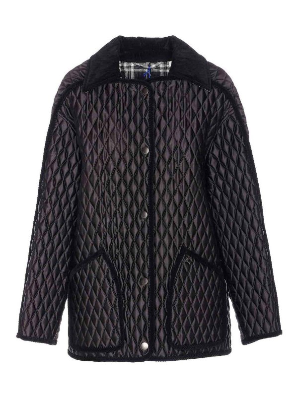 BURBERRY: padded coats - Black Quilted Coat