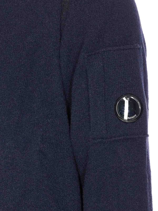 The Best Shops C.P. COMPANY: Cuellos altos y polos - Suéter Con Cuello Alto - Azul