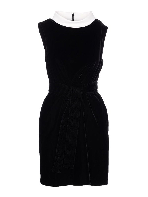 CURVEL: short dresses - Velvet Dress