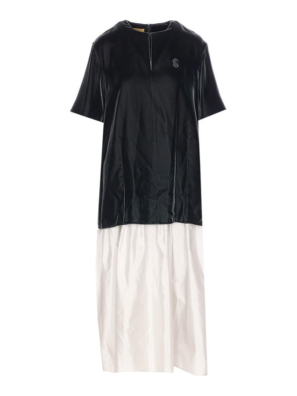 CURVEL: crew necks - Green Dress