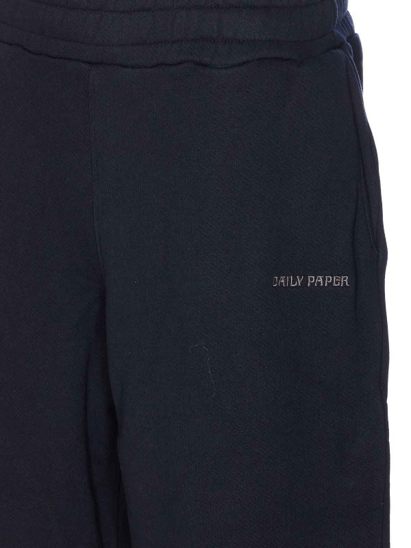 The Best Shops DAILY PAPER: casual trousers - Black Wide Leg Pants