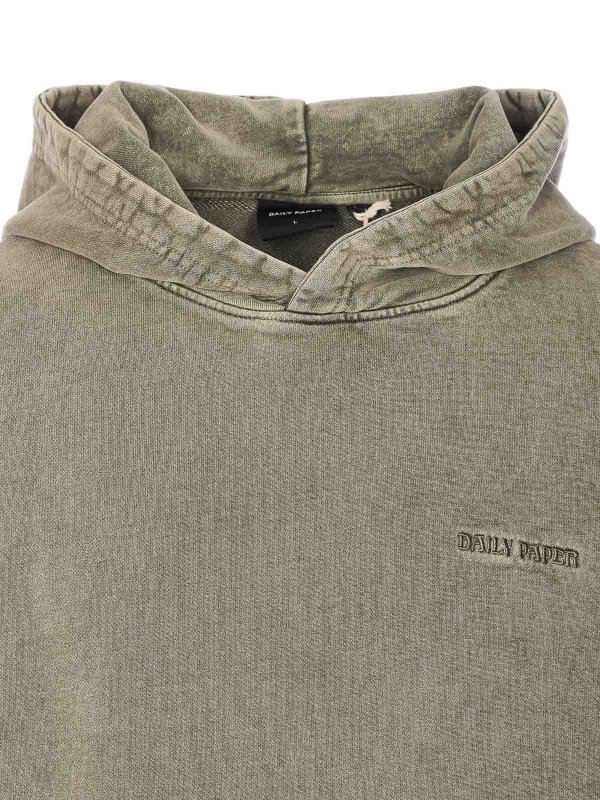 Green Dias Washed Hoodie shop online: DAILY PAPER
